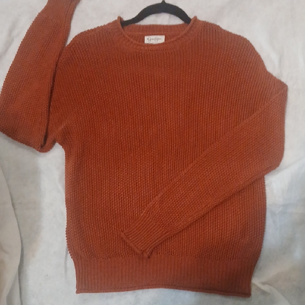 Jessica Simpson Rust Orange Knit Pullover
